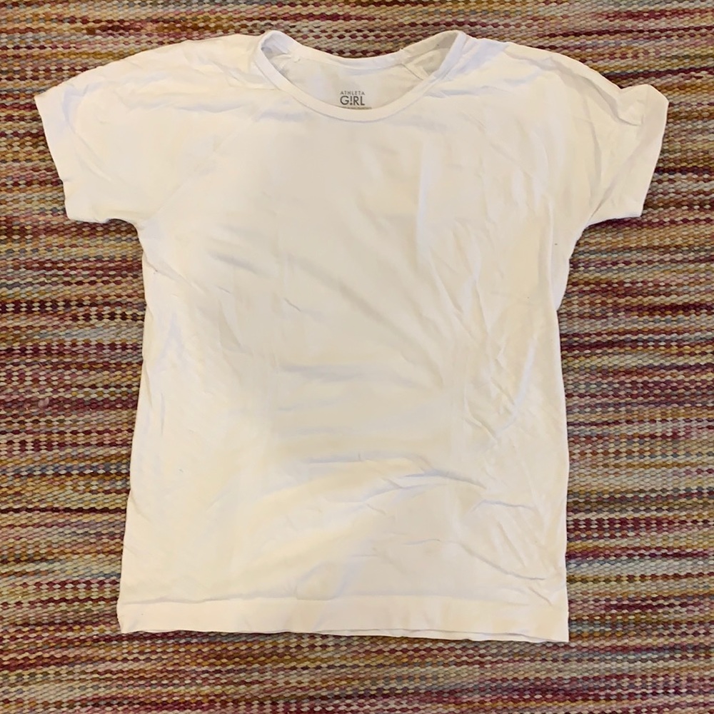 Athleta Girl White Power Up Tee - size large (12)